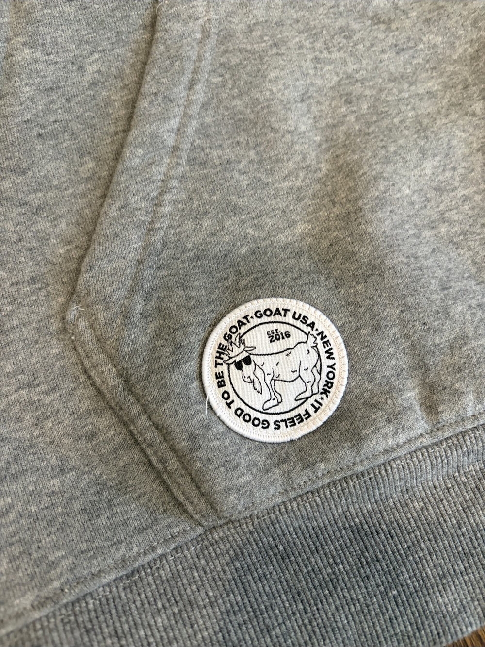 Goat USA Boys Grey Hoodie Size XL - Picture 6 of 7